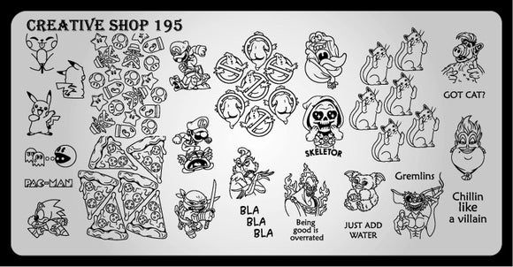 Creative Shop stamping plate 195