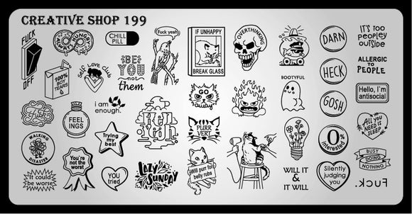 Creative Shop stamping plate 199