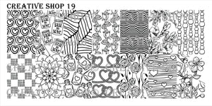 Creative Shop stamping plate 19