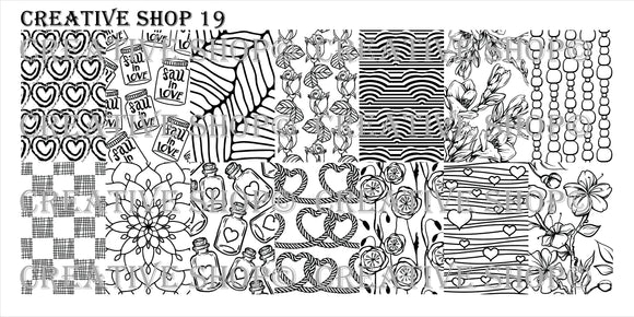 Creative Shop stamping plate 19