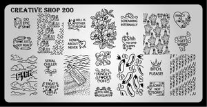 Creative Shop stamping plate 200
