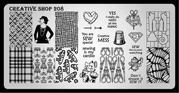 Creative Shop stamping plate 208