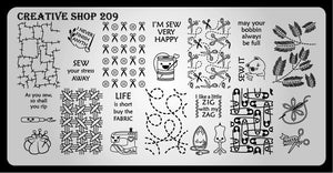 Creative Shop stamping plate 209
