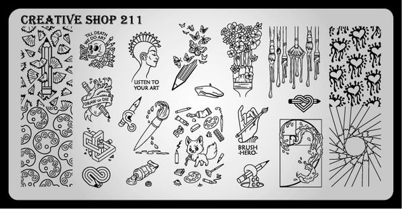 Creative Shop stamping plate 211