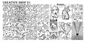 Creative Shop stamping plate 21