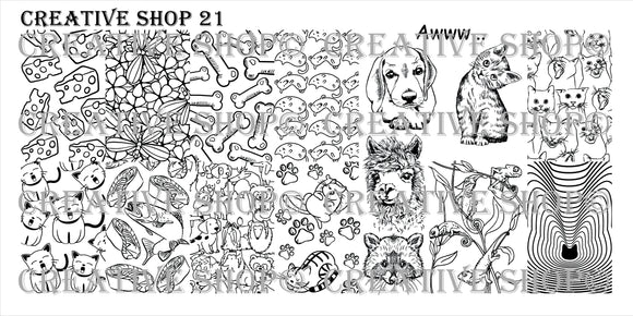 Creative Shop stamping plate 21