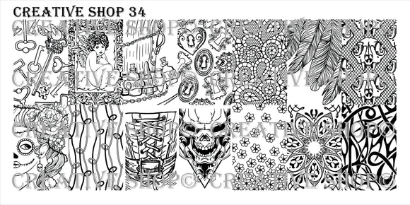 Creative Shop stamping plate 34