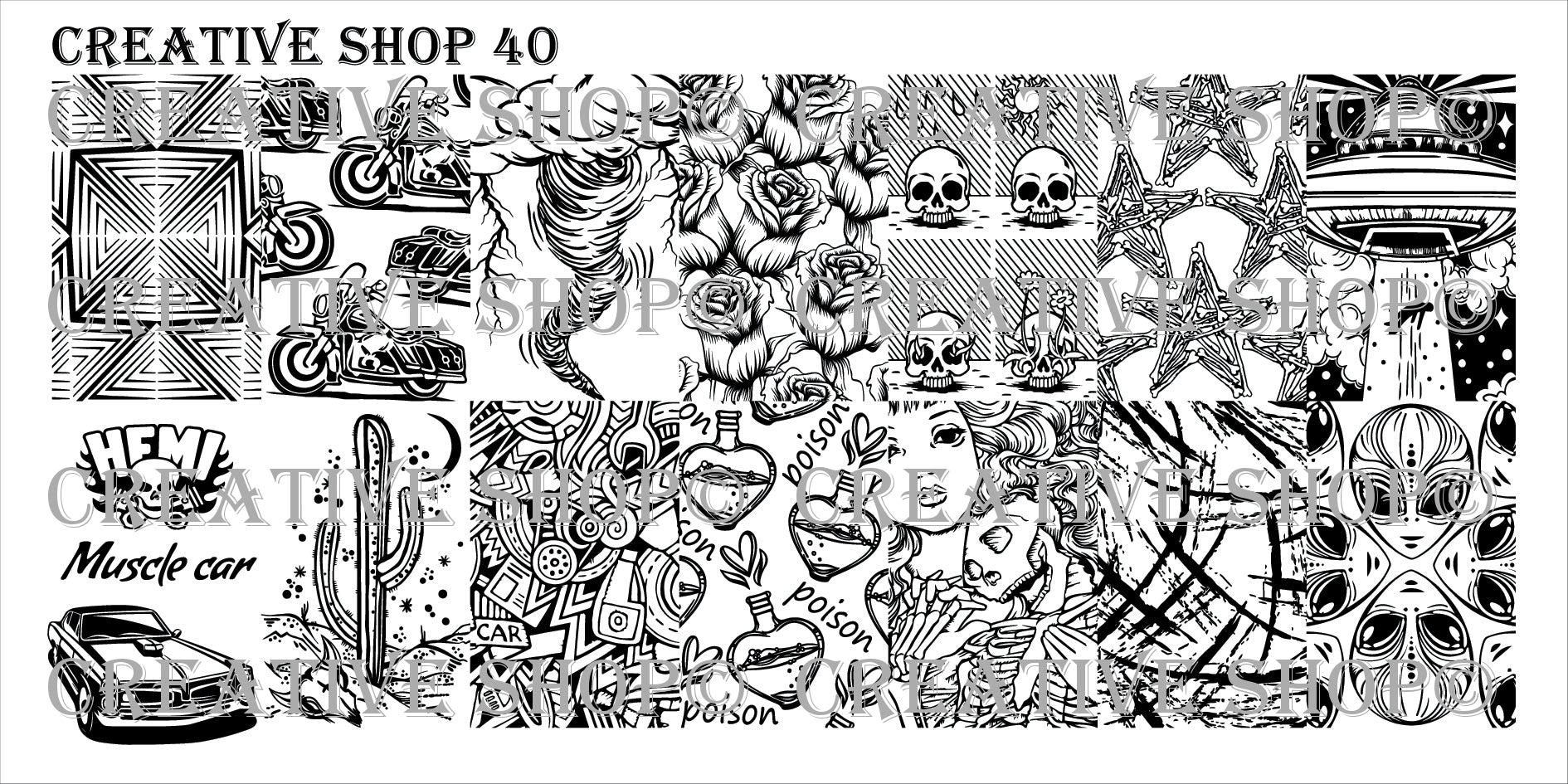 Creative Shop stamping plate 40