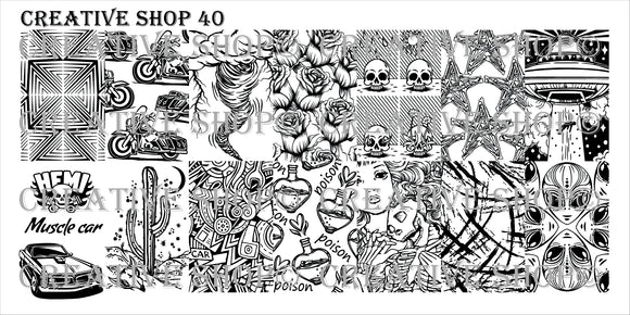 Creative Shop stamping plate 40