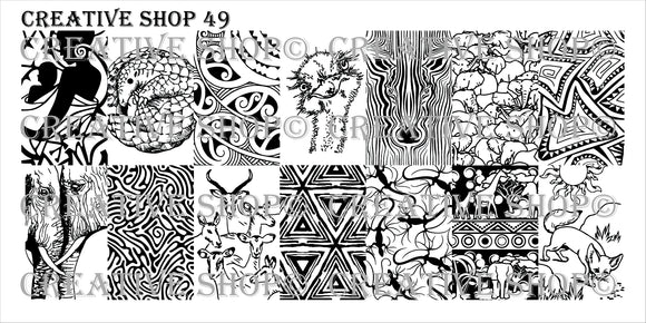 Creative Shop stamping plate 49