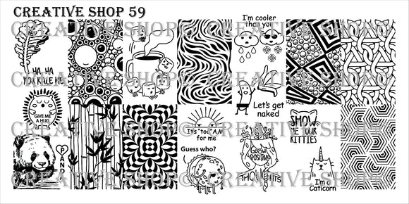 Creative Shop stamping plate 59
