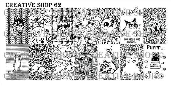 Creative Shop stamping plate 62