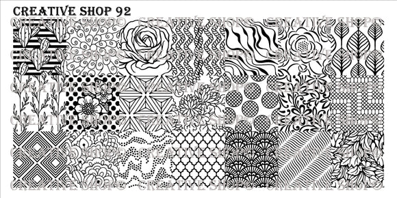 Creative Shop stamping plate 92