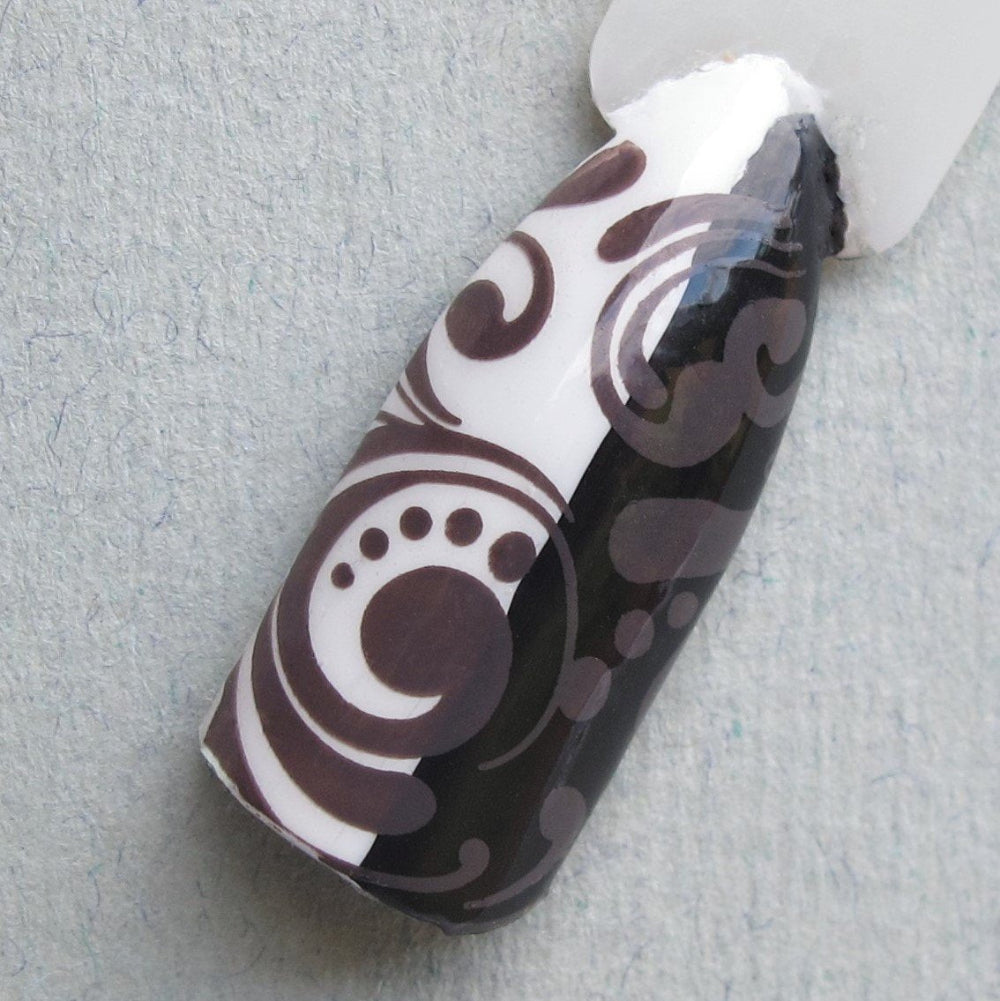 "From beyond the Greige" stamping polish