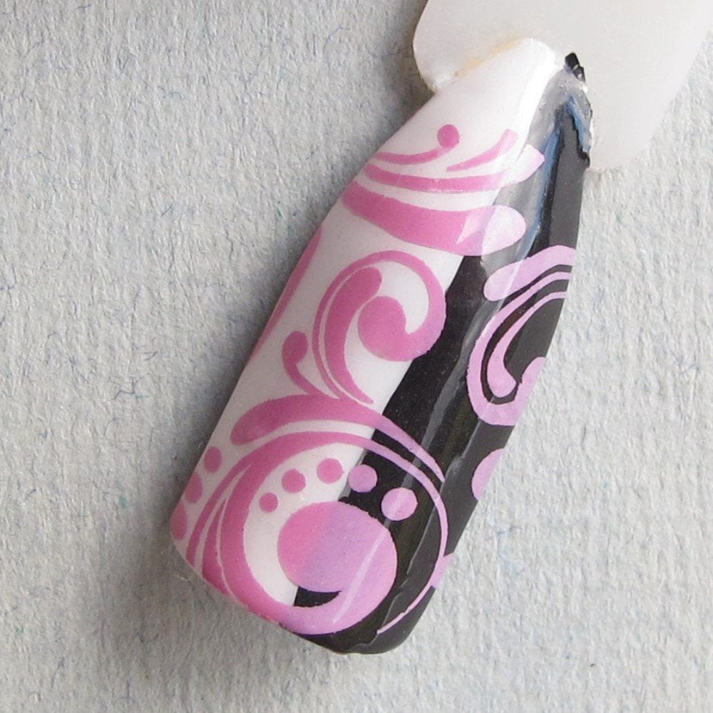 "Having a quiet Pink" stamping polish swatch stick 