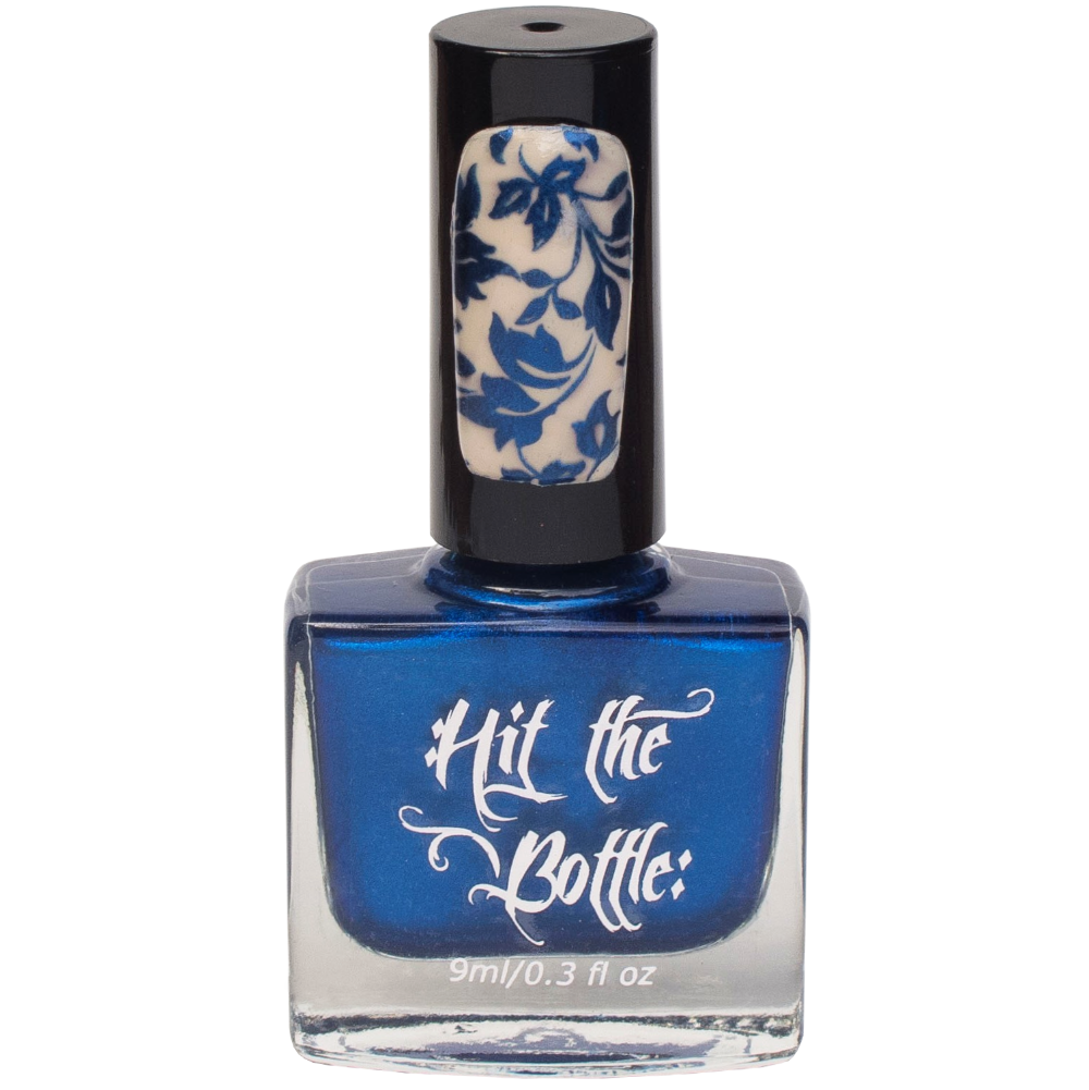 "I Blue it all on polish" stamping polish bottle 