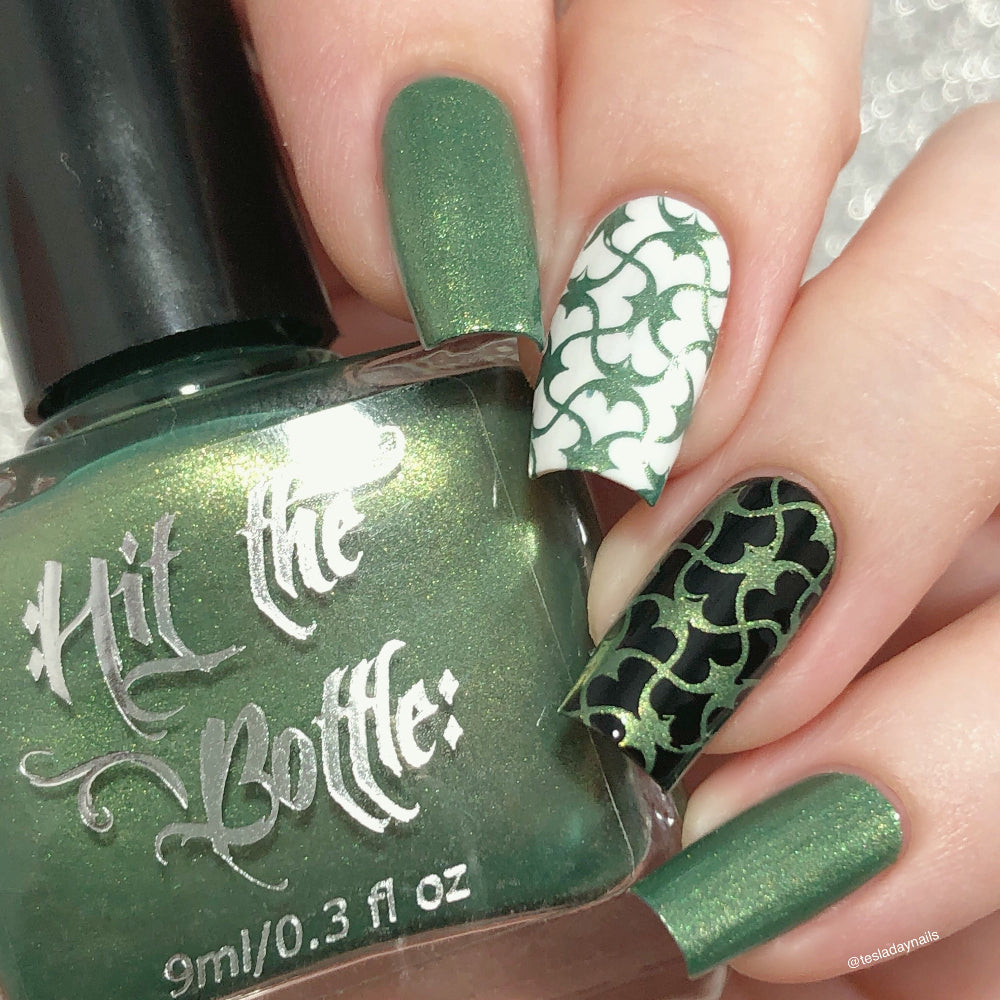 Moss stamping polish swatch 
