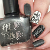 "My suitor wears Pewter" stamping polish