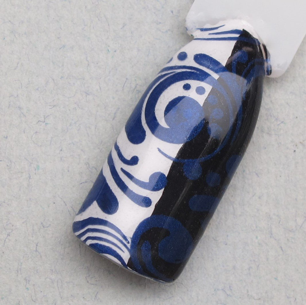 "Navy Jones's Locker" stamping polish swatch stick 
