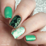 "Sweet child of Lime" stamping polish