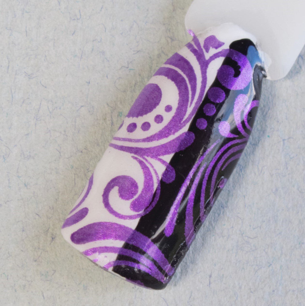 "Paint the town Violet" stamping polish swatch stick 