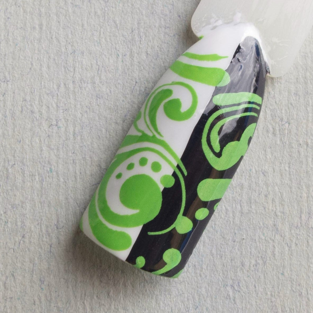 slime after slime swatch stick green stamping polish 