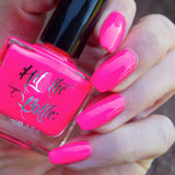 "Stuck in the 80's" neon polish collection.