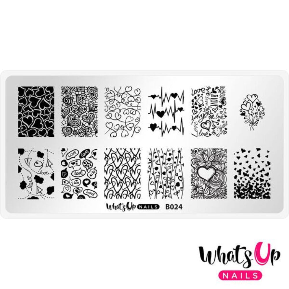 Valentines day stamping plate 