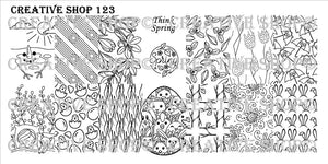 Creative Shop stamping plate 123