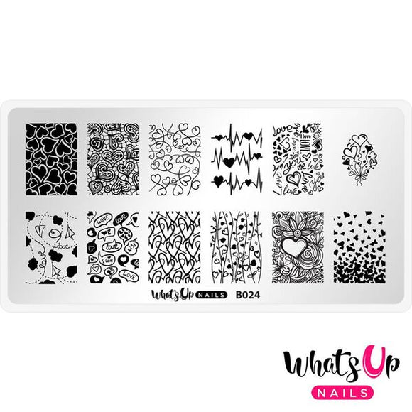 Whats Up Nails - Love is Everywhere stamping plate