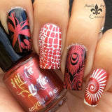 "Poison Apple" stamping polish swatch