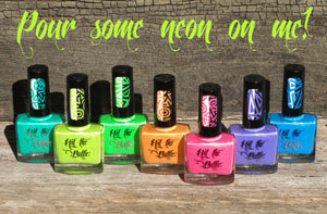 "Pour some Neon on me!" neon stamping polish collection