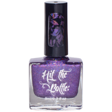 Amethyst Sizzle is a deep purple holo stamping polish from Hit the Bottle polishes.