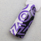 "High Voltage Violet" stamping polish