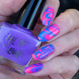 "Stuck in the 80's" neon polish collection.