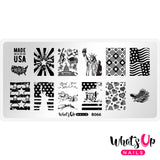 Whats Up Nails - B066 Slice of Americana stamping plate