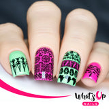 Whats Up Nails - A006  A Walk on the Wild Side stamping plate