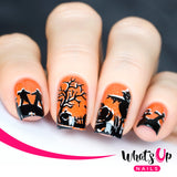 Whats Up Nails - A012 Happy Halloween stamping plate