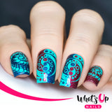 Whats Up Nails - B011 Intergalactic Encounters stamping plate