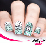 Whats Up Nails - B030 School's in Session stamping plate