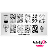 Whats Up Nails - B047 Everyday is Caturday stamping plate