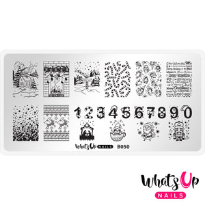 Whats Up Nails - B050 Count on Me stamping plate