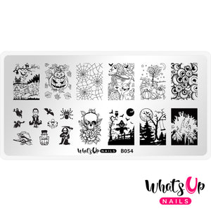 Whats Up Nails - B054 Haul 'r Win stamping plate