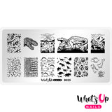 Whats Up Nails - B055 Stampasaurus stamping plate