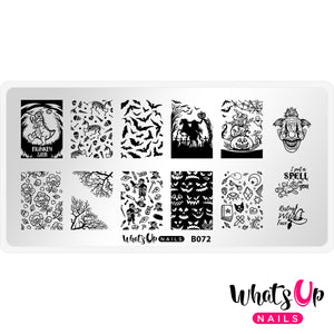 Whats Up Nails - B072  No Clowning Around stamping plate