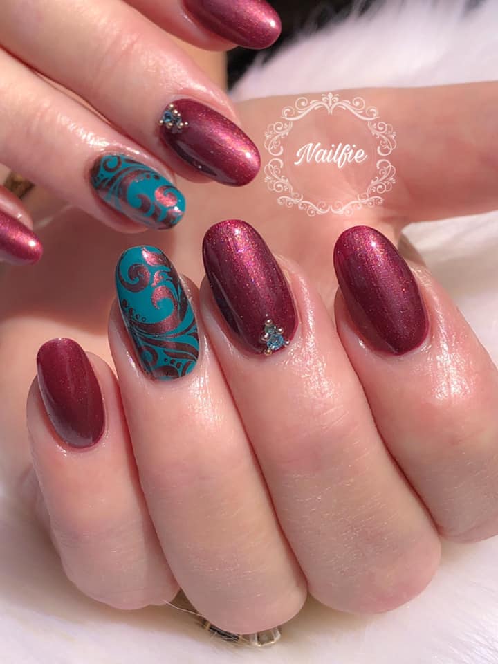 "Oh look...its Wine thirty" stamping polish